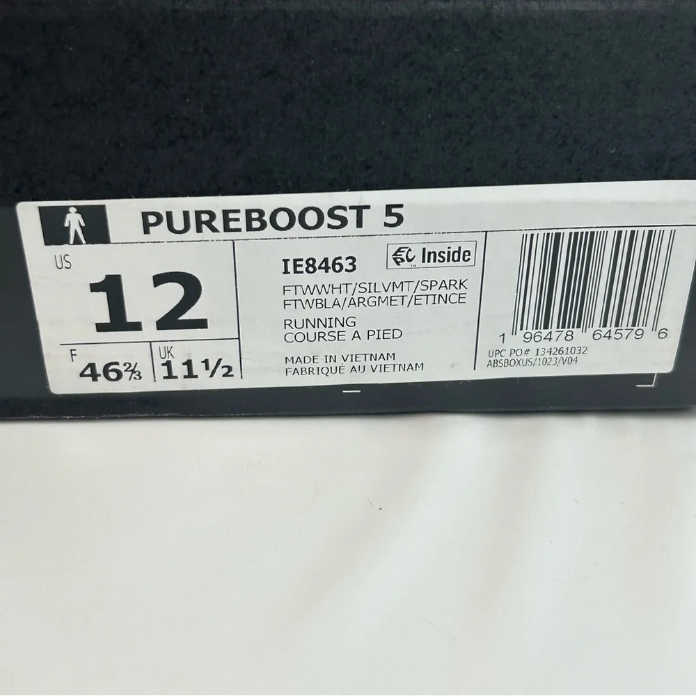Adidas Pureboost 5 men’s size 12 - Picture 9 of 10